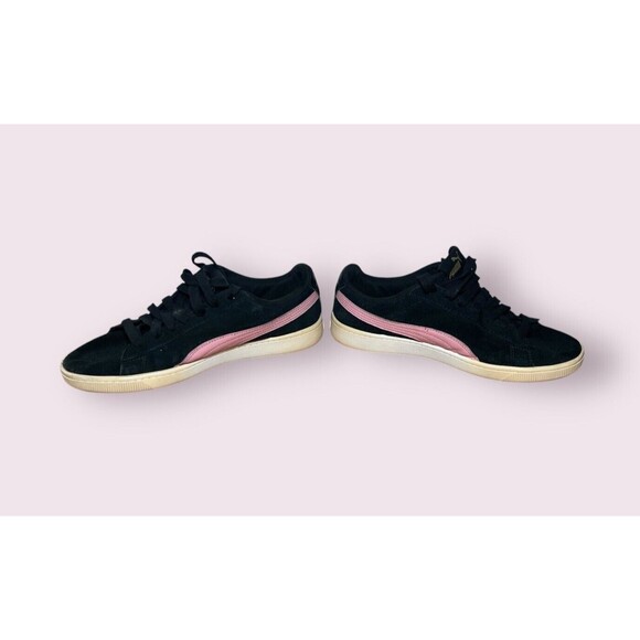 PUMA Women's Size 7.5 Vikky V2 Sneaker Black Pink Tennis Shoes Athletic Casual - Picture 4 of 8